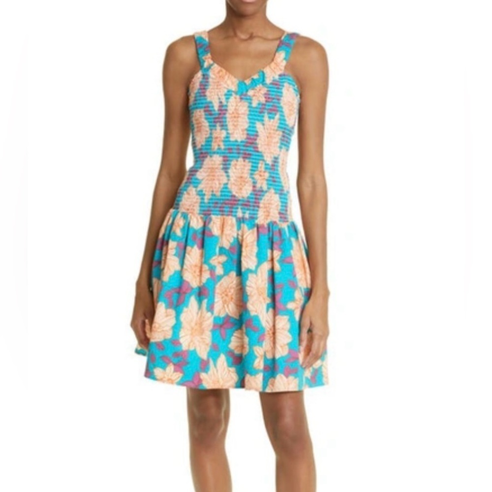 AUTUMN ADEIGBO NWOT Cassie Floral Smocked Sun Dress - Size 2